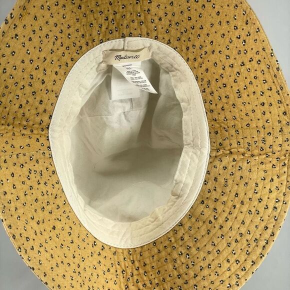 Madewell Linen Packable Sunhat Size M/L in Bronzed Lichen - Picture 4 of 6